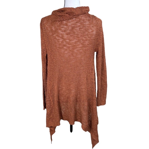 Julie Burnt Orange Open Cardigan - Picture 2 of 8